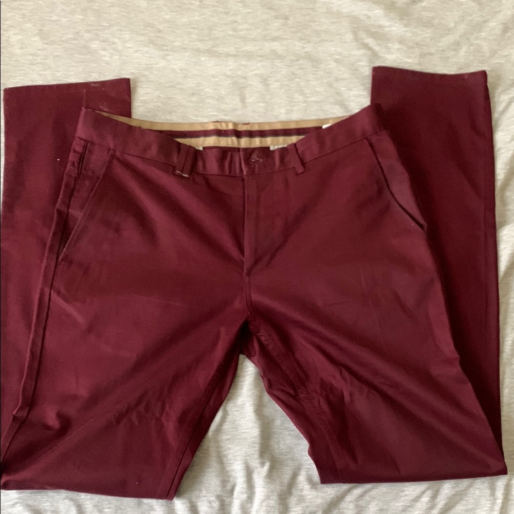 Men's Burgundy Pants